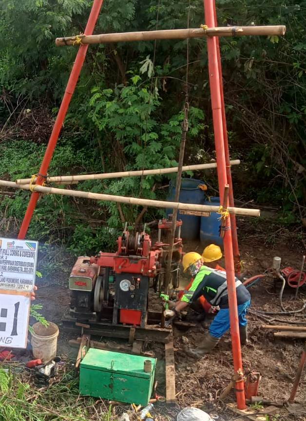 geotechnical drilling rig site